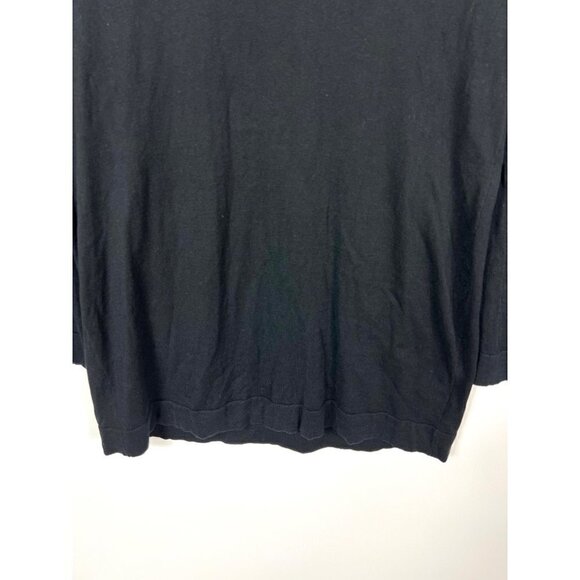 Acrobat silk black flare sleeve sweater - Picture 3 of 8